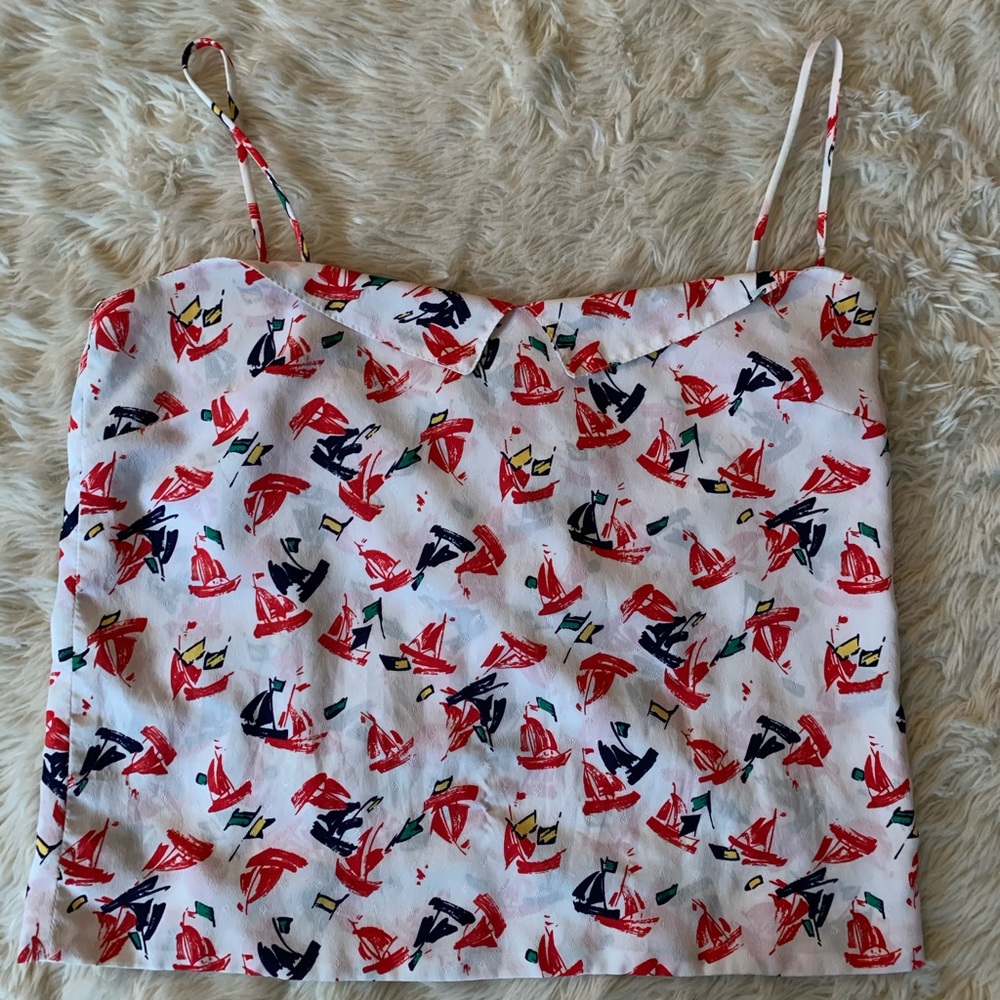 Sailboat strappy top